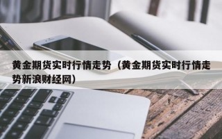 黄金期货实时行情走势（黄金期货实时行情走势新浪财经网）