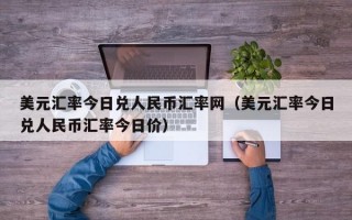 美元汇率今日兑人民币汇率网（美元汇率今日兑人民币汇率今日价）