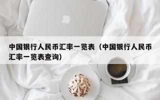 中国银行人民币汇率一览表（中国银行人民币汇率一览表查询）