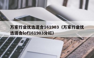 万家行业优选混合161903（万家行业优选混合lof161903分红）