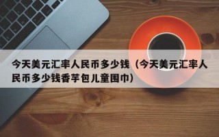 今天美元汇率人民币多少钱（今天美元汇率人民币多少钱香芋包儿童围巾）