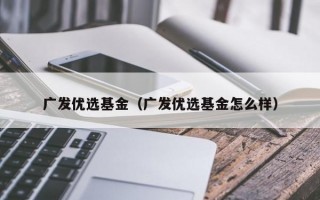 广发优选基金（广发优选基金怎么样）