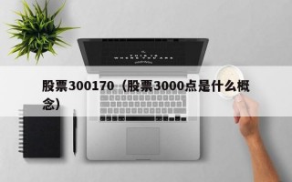 股票300170（股票3000点是什么概念）