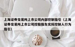 上海证券交易所上市公司内部控制指引（上海证券交易所上市公司控股股东实际控制人行为指引）