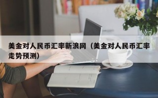 美金对人民币汇率新浪网（美金对人民币汇率走势预测）