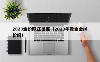 2023金价跌还是涨（2023年黄金会掉价吗）