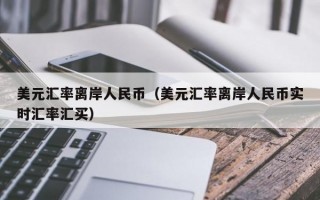 美元汇率离岸人民币（美元汇率离岸人民币实时汇率汇买）