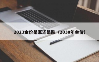 2023金价是涨还是跌（2030年金价）