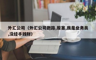 外汇公司（外汇公司跑路,报案,我是业务员,没经手钱财）