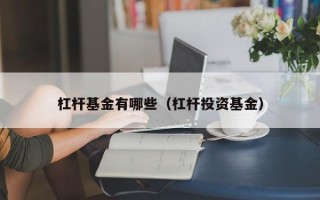 杠杆基金有哪些（杠杆投资基金）