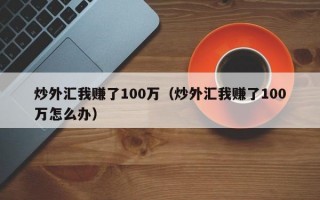 炒外汇我赚了100万（炒外汇我赚了100万怎么办）