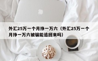 外汇25万一个月挣一万六（外汇25万一个月挣一万六被骗能追回来吗）