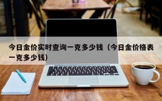 今日金价实时查询一克多少钱（今日金价格表一克多少钱）