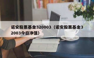 诺安股票基金320003（诺安股票基金32003今日净值）