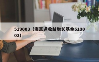 519003（海富通收益增长基金519003）