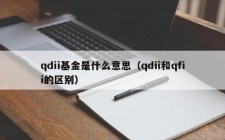 qdii基金是什么意思（qdii和qfii的区别）