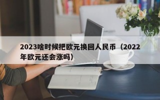 2023啥时候把欧元换回人民币（2022年欧元还会涨吗）