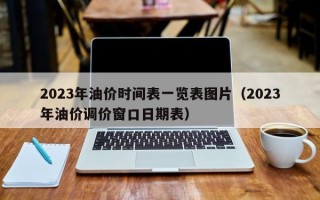 2023年油价时间表一览表图片（2023年油价调价窗口日期表）