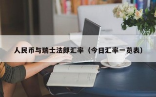 人民币与瑞士法郎汇率（今日汇率一览表）