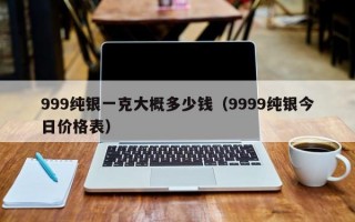 999纯银一克大概多少钱（9999纯银今日价格表）