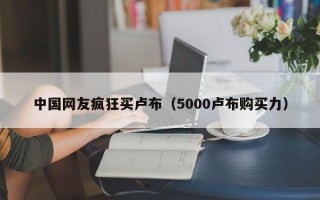 中国网友疯狂买卢布（5000卢布购买力）