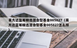 易方达蓝筹精选混合型基金005827（易方达蓝筹精选混合型基金005827怎么样）