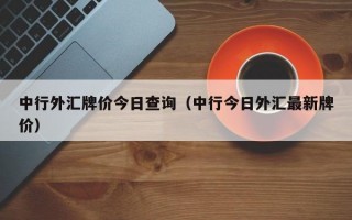 中行外汇牌价今日查询（中行今日外汇最新牌价）