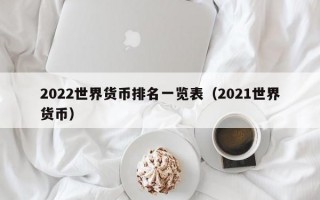 2022世界货币排名一览表（2021世界货币）